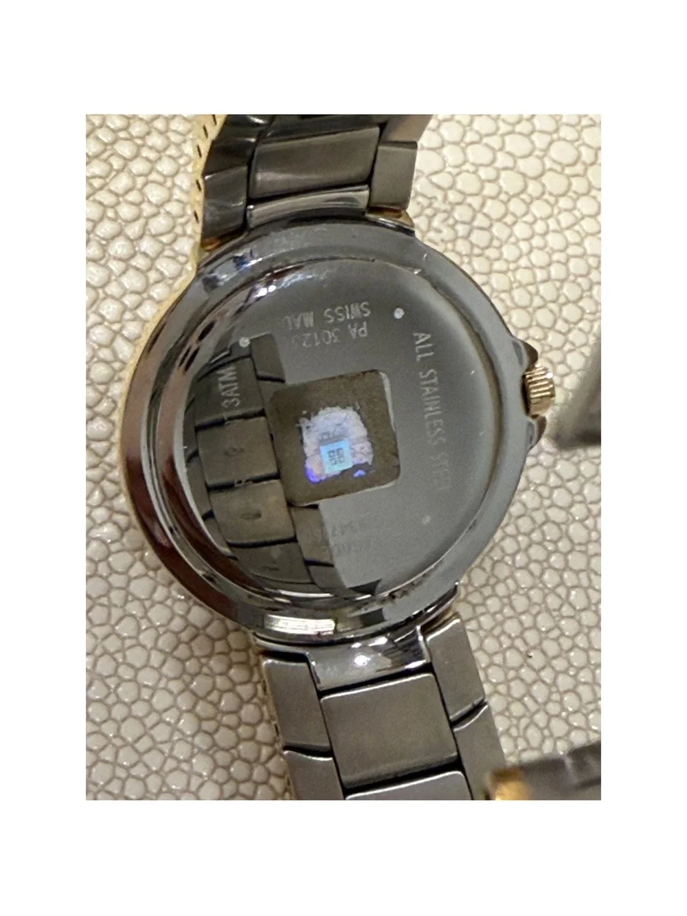 Vintage Givenchy Silver and Gold Men's Round Dial Watch